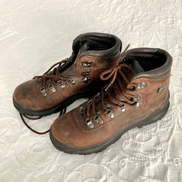 Eastland Brown Leather Hiking Boots Size 8.5 - Picture 1 of 5